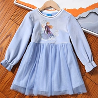 Мультяшный детский флисовый наряд маленькой принцессы, юбка, удерживающее тепло платье
