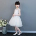 Cô gái Tutu Ngắn Trắng Công Chúa Váy Hoa Cô Gái Tiệc Sinh Nhật Mô Hình Máy Chủ Cho Thấy Trang Phục