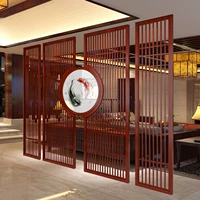 Tùy chỉnh gỗ mới Trung Quốc rỗng màn hình phân vùng phòng khách khách sạn nhà văn phòng đơn giản hiện đại hiên gỗ - Màn hình / Cửa sổ khung cửa