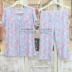 Li và Qian mới đích thực dịch vụ nhà mùa hè sợi tre nữ ngắn tay 7 quần quần đồ ngủ modal kích thước lớn phù hợp với pijama lụa dài tay Bộ Pajama