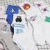 Phiên bản tiếng Hàn của thương hiệu thủy triều xương rồng hoạt hình vui nhộn trong vớ cotton ống đại học thể thao nam nữ đôi vớ lửa Vớ bông