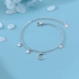 s925 sterling bạc flash kim cương sao mặt trăng vòng đeo tay nữ thiết kế thích hợp sao tua rua mặt dây chuyền quà tặng bạn gái - Vòng đeo tay Clasp