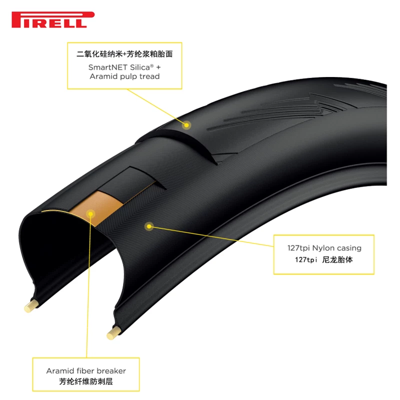 Шины для велосипеда Pirelli PZERO VELO 4S TT Highway Bicycle Tire Tire Tire Competition Anti -Tire Tire