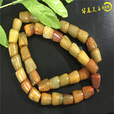 Украшения на руку 高古玉老岫玉仿古玩古董玉器做旧玉璧手把件串珠圆珠项链佛珠送礼