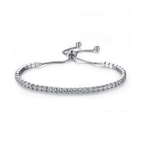 Платиновый импортный небольшой дизайнерский универсальный регулируемый браслет, платина 950 пробы, инкрустировано бриллиантами, серебро 925 пробы