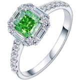 Платиновое импортное квадратное обручальное кольцо, платина 950 пробы, США, серебро 925 пробы, 2 карат