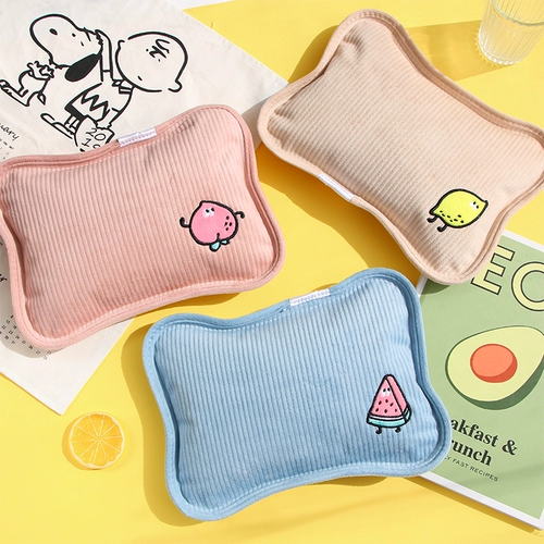 Мультяшная перезаряжаемая взрывобезопасная плюшевая милая емкость для воды, портативная демисезонная грелка для рук