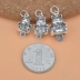 925 Sterling Bạc Thái Bạc Mặt dây chuyền Phụ kiện Mèo may mắn Mèo may mắn Mặt dây chuyền Mèo Hướng dẫn DIY Vòng cổ Phụ kiện - Vòng đeo tay Clasp vòng cartier Vòng đeo tay Clasp