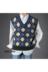 Hàn Quốc Dongdaemun mua sắm nam màu sắc phù hợp với mô hình hình thoi len retro v-cổ áo thun đan vest vest thủy triều áo khoác len hàn quốc Dệt kim Vest