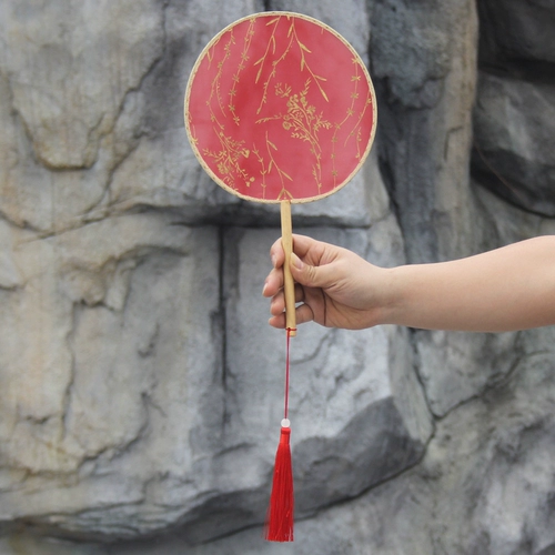 Древнее ветровое прозрачное горячее кровотечение длинное -фанат невесты DIY Hanfu Cos Palace Fan Classical Photography Wedding Fan