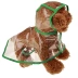 Chó áo mưa nhỏ Teddy Keji Pomeranian cún con sáng tạo dễ thương mùa mưa bốn chân áo mưa không thấm nước quần áo thú cưng - Quần áo & phụ kiện thú cưng