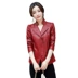 Áo khoác da nữ ngắn đoạn da pu 2019 xuân hè mới size lớn phiên bản Hàn Quốc tự dưỡng Hained áo khoác da xe máy thủy triều - Quần áo da