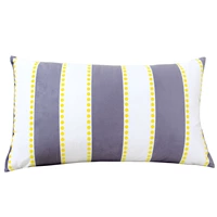 R-Gray-белая полосатая подушка талии