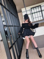 Модная летняя свежая черная юбка, популярно в интернете, по фигуре, плиссированная юбка