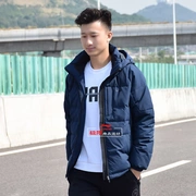 Li Ning xuống áo khoác nam 2019 mới đào tạo kích thước lớn trùm đầu mùa đông ấm áp quần áo thể thao giản dị áo khoác nam - Thể thao xuống áo khoác