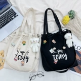 Вместительный и большой универсальный шоппер, сумка на одно плечо, льняная сумка