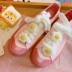 Nhật Bản dễ thương luộc trứng trâm cài thủy triều túi quần áo phụ kiện mặt dây chuyền hoang dã nhỏ pin huy hiệu nữ - Trâm cài