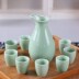 Celadon rượu vang đỏ đặt một nồi tám ly rượu vang trắng nhỏ rượu vang ly rượu vang bình rượu men đồ khui rượu vang cao cấp Rượu vang