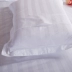Gối khách sạn gối da cotton Khách sạn trắng tinh khiết gối da giường đơn satin cotton dày một cặp 2 - Gối trường hợp
