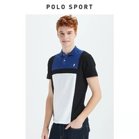 Áo thun thể thao nam mùa hè 2019 mới tay áo polo ngắn màu xu hướng áo thun cotton giản dị từ bi - Polo aso polo