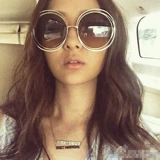 Ретро большие солнцезащитные очки, популярно в интернете, по фигуре