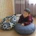 Rửa được tròn futon đệm sàn tatami cửa sổ khoang tàu đệm ghế vải đệm dày tăng - Ghế đệm / đệm Sofa