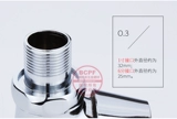Hanxuan All -Copper быстрое отверстие и сгущенное джасение клапана для туалетного клапана медного