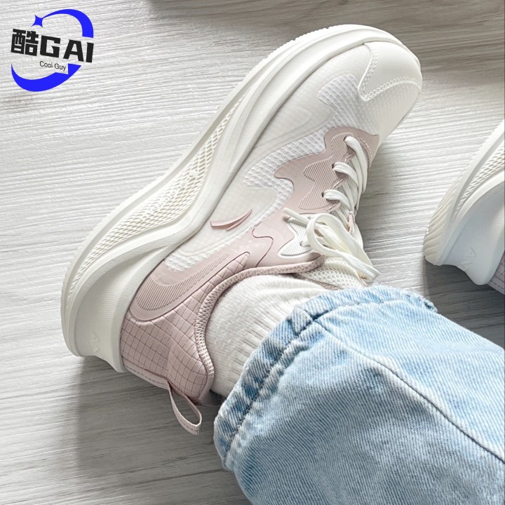 Anta Walking Running Shoes Women's Shoes Sneakers Lightweight Breathable Mesh Shock Absorbing Jogging Shoes Test Rope Skipping Shoes