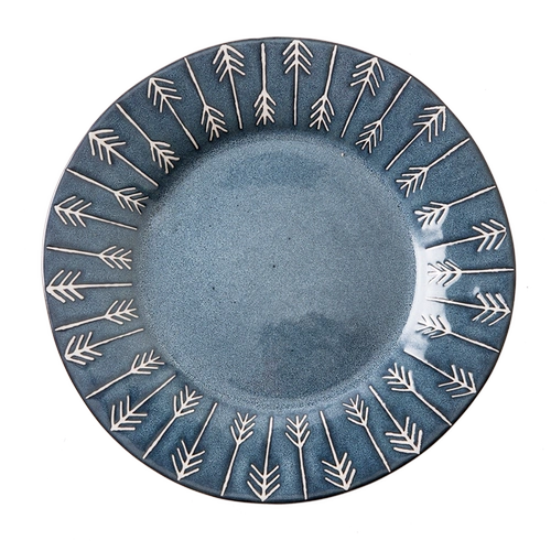 Модная керамическая тарелка творческая северная овощная диск дома пельмени тарелки сеть красная западная столовая стейк бизон