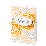 Блумная розовая листья плесень для ножа, декоративное украшение декоративное цветочная ручная рука