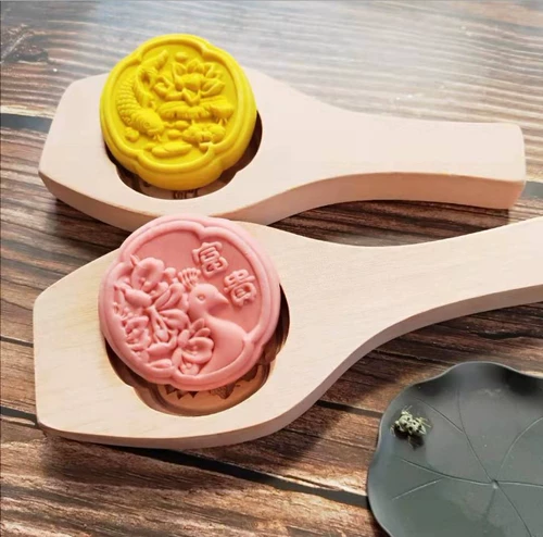 Модель луны модель печать плесень дерева сделайте Qingming Fruit Deepen Rice Cake Model Mung Bean Cake Cake Snacks House Print Board