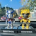 Transformers Q phiên bản làm bằng tay Optimus Prime Bumblebee Megatron trang trí bánh xe búp bê mô hình búp bê