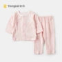 Tong Taichun mùa hè bé đồ lót bộ người đàn ông và phụ nữ bé 3-18 tháng bông áo quần hai mảnh phù hợp với áo cho bé gái