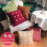 Хлопковая ткань, крючок для вязания ручной работы, подушка, сиденье домашнего использования для автомобиля, европейский стиль