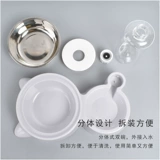 Собачья горшка чаша для кошачья чаша двойная чаша автоматическая питьевая вода для питания горшок для кошачья чаша кошка вода вода Антиочищенная рисовая чаша для животных питомцы