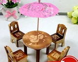 Маленький чайный сервиз, деревянная игрушка, семейная мебель, заварочный чайник