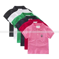 Летняя хлопковая футболка polo, подходит для подростков, семейный стиль