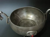 Антикварный медный серебряный браслет, инкрустация камня, курильница для благовоний, с драгоценным камнем