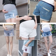 Phụ nữ mang thai quần short mùa hè có thể điều chỉnh thời trang thể thao mùa hè hoang dã Hàn Quốc mẹ chống nắng mỏng phần an toàn quần - Phụ nữ mang thai quần / quần bụng