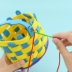 Rõ ràng không dệt dệt giỏ mẫu giáo sáng tạo nguyên liệu handmade tự làm gói sản xuất của trẻ em giỏ vải đồ chơi