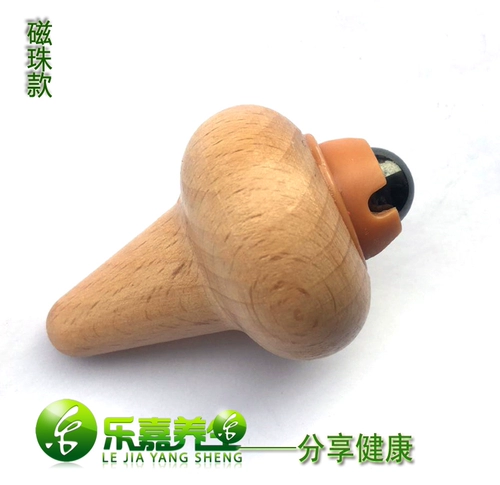 Принесение шарика сплошной древесины головы дети Meridian Lymph Acupoint Massage Stick Магнитная терапия точка стержня оригинальное точечное массажное устройство
