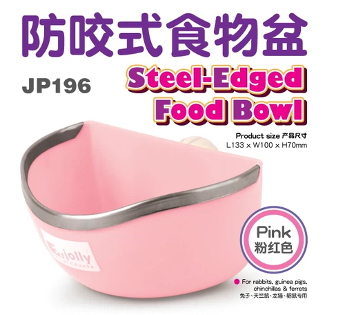 Jolly Zuli Pet Rabbit Dorch Bite Foot Bowl Pink Blue Basin