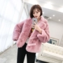 Áo khoác lông nữ mùa đông dài phiên bản Hàn Quốc 2018 mới rộng rãi giản dị phù hợp với ve áo giả lông dày phụ nữ áo lông nữ chính hãng