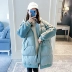 Bộ đồ cotton dành cho bà bầu dài phần 2018 thu đông mới mùa thu mới ấm áp cho bà bầu áo khoác ngoài Hàn Quốc ra khỏi áo cotton hoang dã