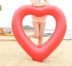 Net màu đỏ tình yêu bơi vòng dày dành cho người lớn nách vòng dễ thương cô gái nổi vòng kỳ nghỉ inflatable nổi giường nổi hàng