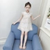 Váy bé gái Hanfu 2019 mới dành cho bé mùa hè Phiên bản Hàn Quốc của bé gái công chúa váy đầm sườn xám nước ngoài - Váy Váy