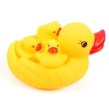 B.Duck, детская игрушка для игр в воде, комплект для младенца для ванны из мягкой резины для мальчиков и девочек, антистресс, утка
