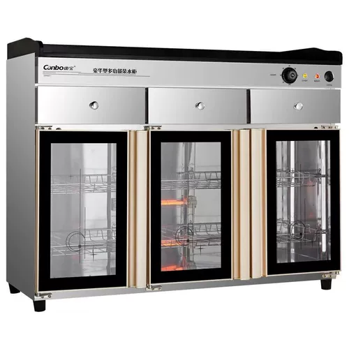 Canbo/Kangbao ZTP400T-1 Вертикальная чашка чая Трехдневное шкаф из нержавеющей стали Инфракрасное озоновое антивирус