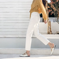 Японская белая ткань, летние джинсы, свободный крой, по фигуре, 21 года