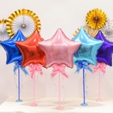 Пентагон звездный алюминиевый фильм о воздушном шарическом столе плавает детка -year -sold 100 -дневная вечеринка по случаю дня рождения банкетный стол